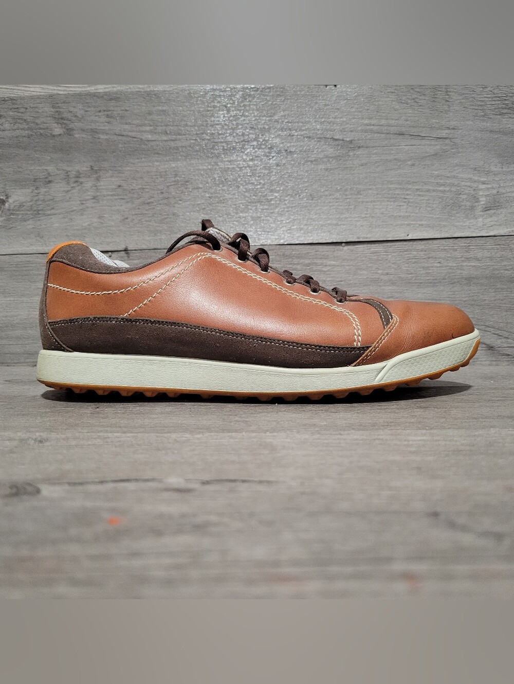 FootJoy Contour Mens Size 10 Casual spikeless golf shoes Brown